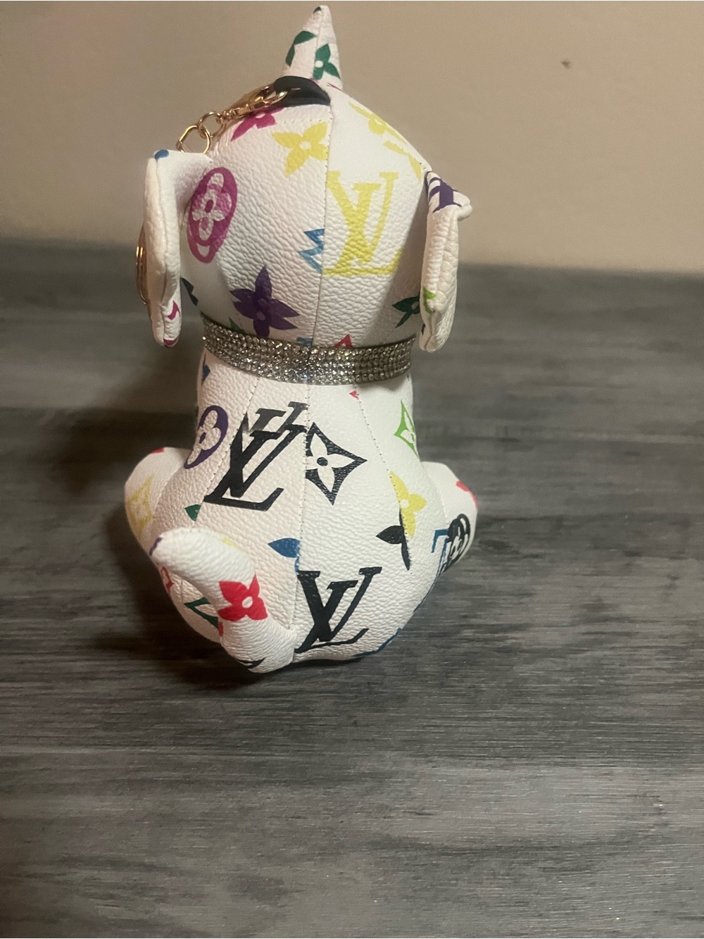 Multicolor Pattern Elephant Keychain - Picture 3 of 6